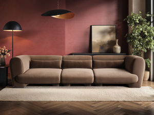 SOLACE+CO Maddox 4 Seater Velvet Sofa