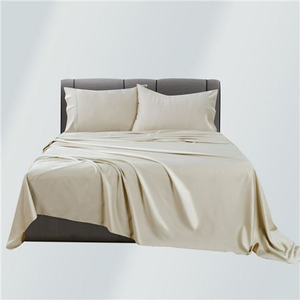 Bianca - Rosebank Mega 500tc Bamboo/Cotton Sateen Sheet Set Sand King 4pce