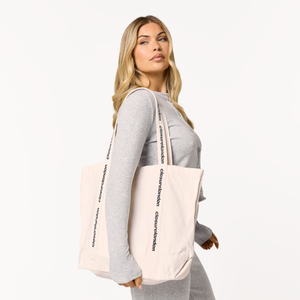 Branded Strap Heavyweight Tote Bag | Off White