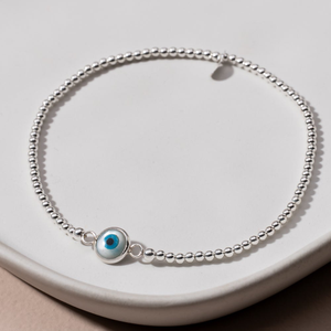 Signature Silver Evil Eye IMERAKI Bracelet