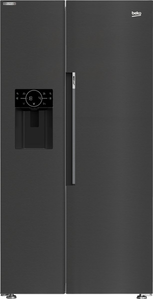 Beko ASP342VPZ Freestanding American Style Fridge Freezer Plumbed Water Ice Dispenser