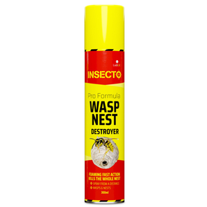 Insecto Pro Formula Wasp Nest Destroyer Foam 300ml Fast Acting Wasp Nest Killer for Lofts Garages Trees and Outbuildings