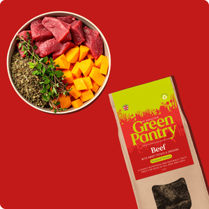 Beef with Sweet Potato and Oregano Air-Dried Treat.