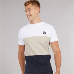 Henleys Mens Henpanel T-Shirt White