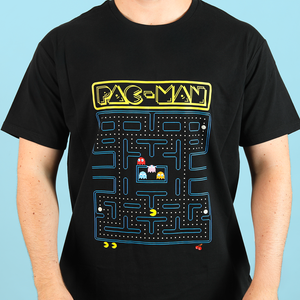 Pacman Arcade Game Maze Tee - Black