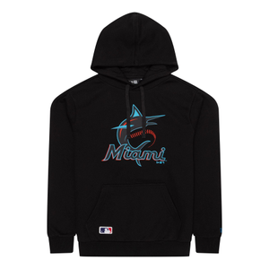 Miami Marlins MLB Regular Black Pullover Hoodie