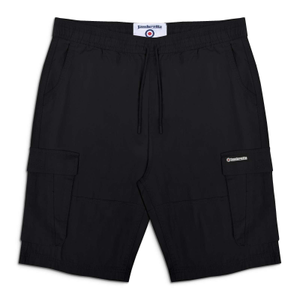 Lambretta Mens Utility Cargo Shorts - 40 / Black