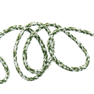 Cordon sweat fantaisie - Blanc, vert clair et vert foncé