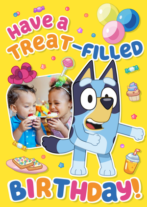 Bluey Photo Upload Birthday Card