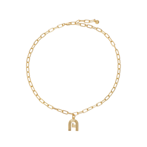 Deco Initial Necklace (Letter D)