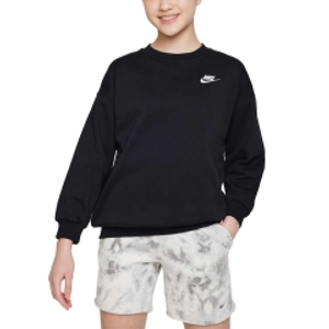 Nike Club Logo Crew Felpa Bambina - Black/White