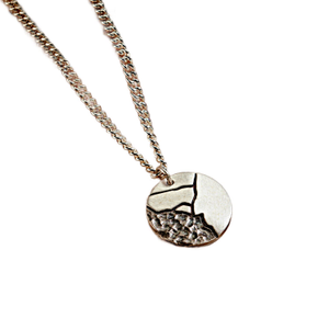 Strata Kintsugi Disc Necklace