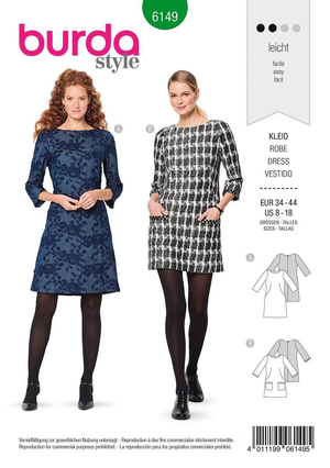 Patron de robe - Burda 6149