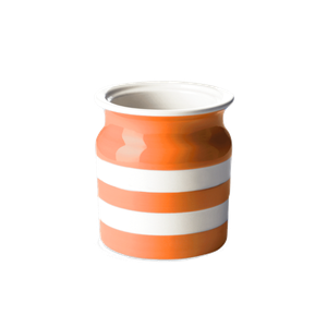 Cornish Orange Large Utensil Jar 