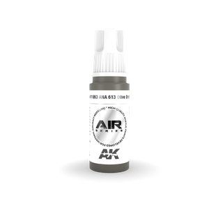 AK Interactive 11863 ANA 613 Olive Drab 17ml AIR 3G Acrylic Model Paint