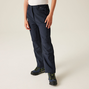Regatta Kids Softshell Walking Trousers - 14 Yrs / Navy