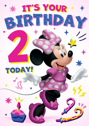Disney Minnie Mouse It's Your Birthday Card