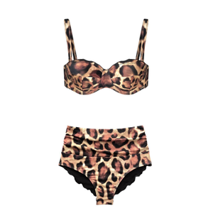 Ibiza Leopard Print Shapewear Bikini (XXL)
