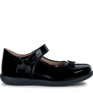 GEOX Girls Naimara Mary Jane Bow Shoes Black Patent