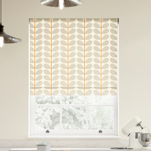 Orla Kiely Two Colour Stem, Warm Grey - Roman Blind