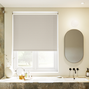 Emily Bond Oscar Stripe, Smoke - Roller Blind