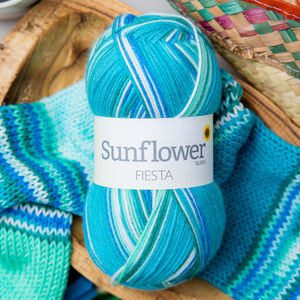 Sunflower Yarns Fiesta - Teal Temptation (002)