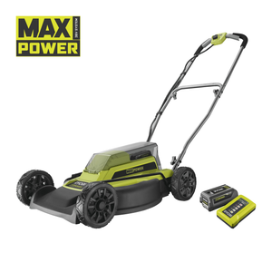 36V MAX POWER Cordless Mulch 46cm Lawnmower Starter Kit (1 x 4.0Ah)