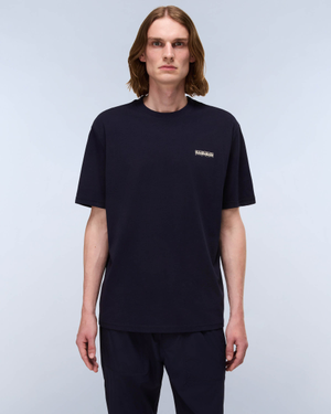 Napapijri Small Box Mens Short Sleeve T-Shirt - Blue Marine 176