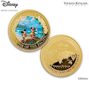 Disney Passport To Adventure Gold Dollar Coin Collection