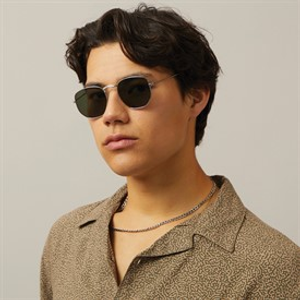 Sunsentials Mens Round Sunglasses Silver