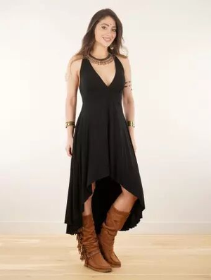 'Robe sans manches "Jasnah", Noir'