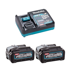 Makita 40V XGT Battery Kit (191L77-9) - 2x 4Ah Batteries &amp; DC40RA Charger