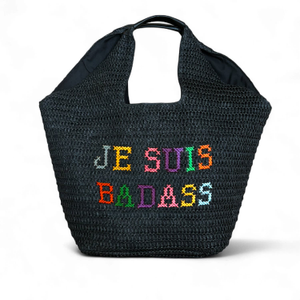 Je Suis Bad Ass Beach Bag