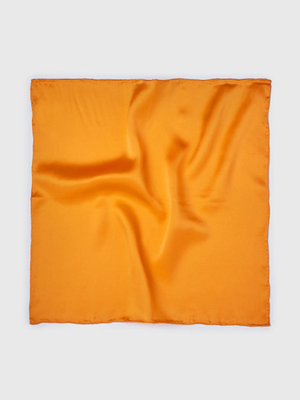 Orange 100% Silk Pocket Square