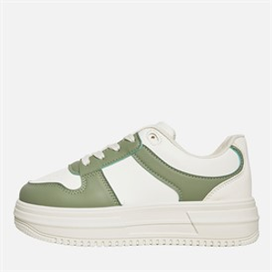 Loyalty And Faith Junior Girls Ashleigh Trainers Off White/Green