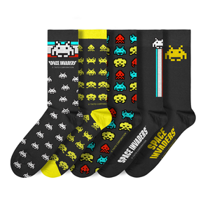 Space Invaders Socks 5 Pack