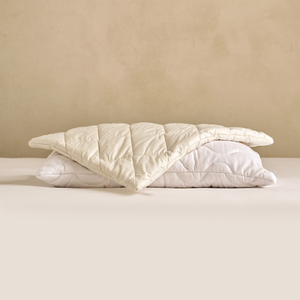 Organic Washable Quilted Wool Pillow Cover - Zipped