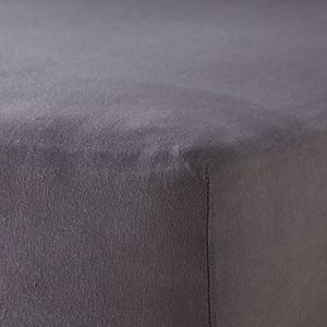 Mariana Linen Blend Fitted Sheet - Charcoal