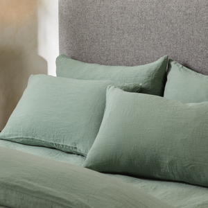 Mariana Linen Blend Pillow Case - Sage