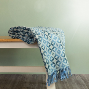 Dartmouth Wool Throw - Blue