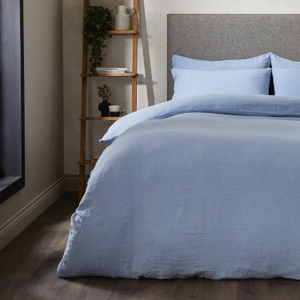Mariana Linen Blend Comforter Cover - Cornflower