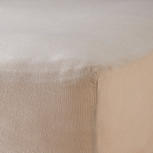 Mariana Linen Blend Fitted Sheet - Sand