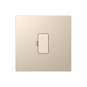 DE021CGS Screwless 13A Fused Spur in Champagne Gold
