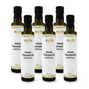 Organic Flaxseed Oil (Cold Pressed) 6x250ml