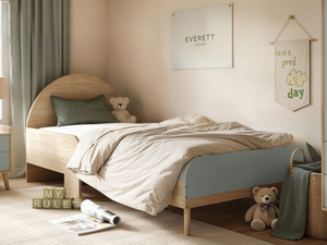 Flair Noah Single Curved Headboard Bed