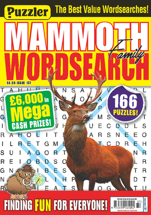 Puzzler Mammoth Family Wordsearch Subscription