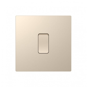 DE003CGS Screwless 1G Intermediate Switch in Champagne Gold