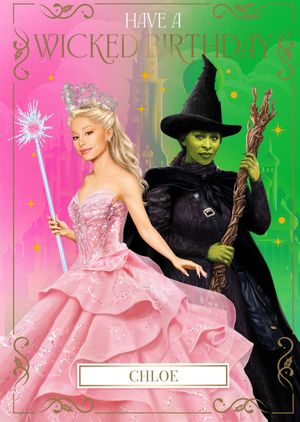 Wicked Glinda And Elphaba Have A Wicked Birthday Card