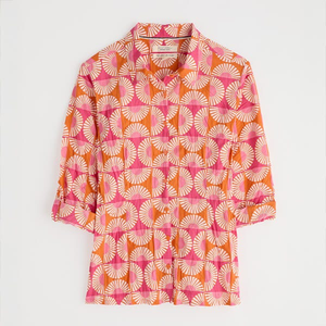 Seasalt Larissa Shirt Sun Geo Marigold Size 18