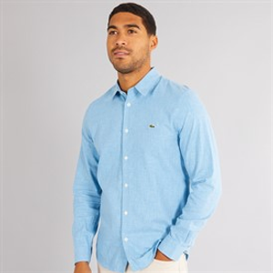 Lacoste Mens Long Sleeve Casual Shirt Overview/Flour